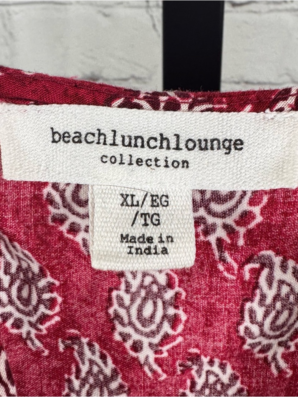 Beachlunchlounge Red Paisley Sleeveless Maxi Sundress Size XL - Picture 4 of 6